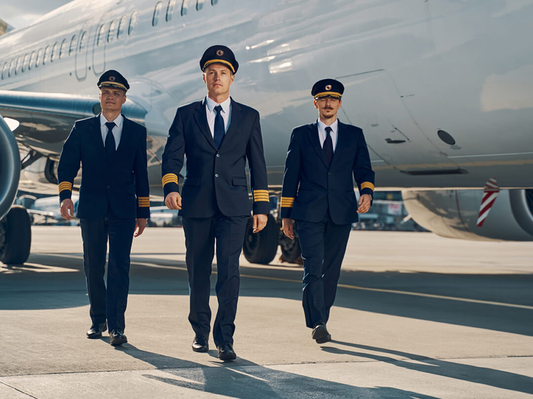 Airport terminal and aviation professionals